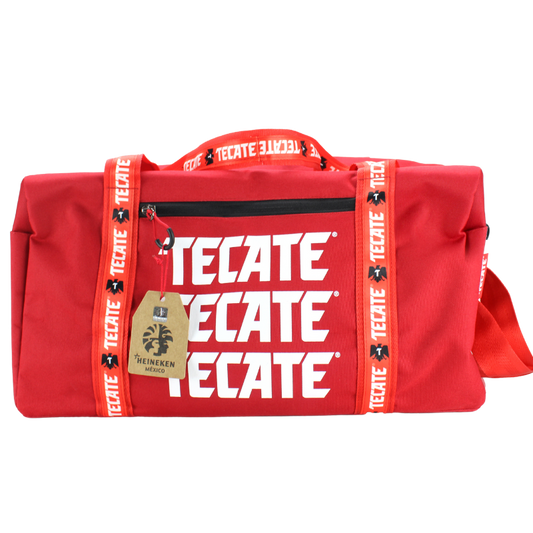 Maleta Deportiva Tecate Roja 3 Logos