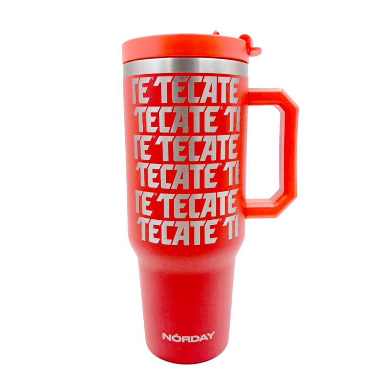 Termo Titán Rojo 40 oz Tecate.