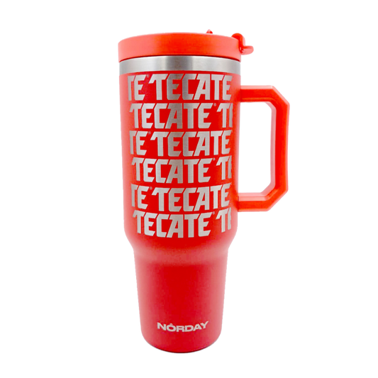 Termo Titán Rojo 40 oz Tecate.