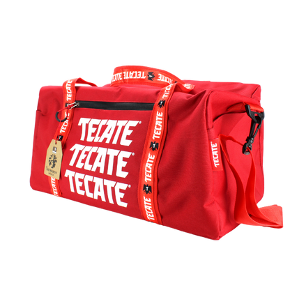 Maleta Deportiva Tecate Roja 3 Logos