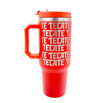 Termo Titán Rojo 40 oz Tecate.