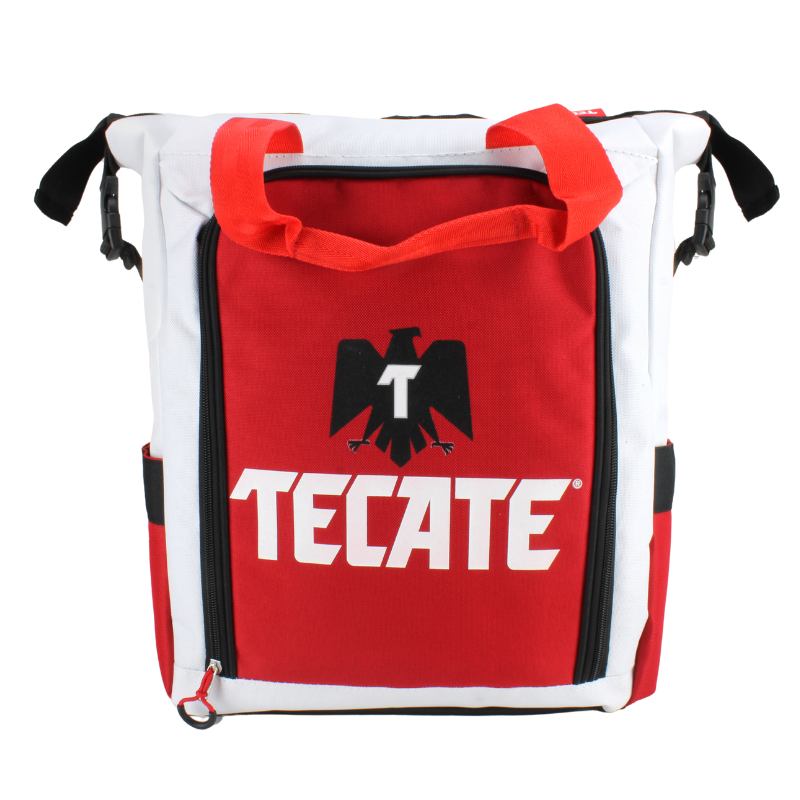 Soft Cooler Back Pack Tecate Roja