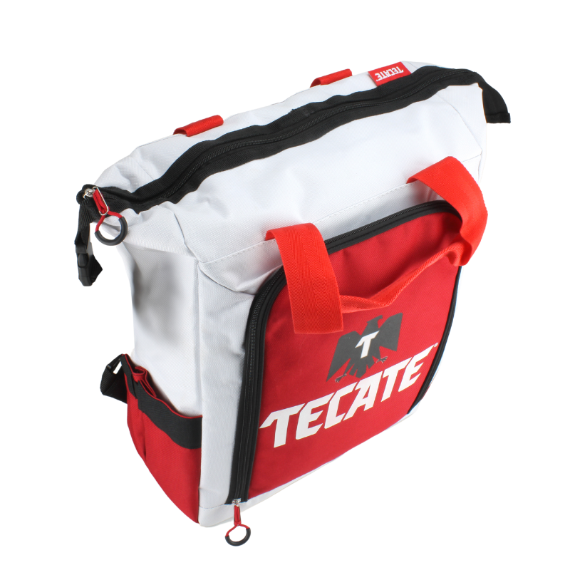 Soft Cooler Back Pack Tecate Roja