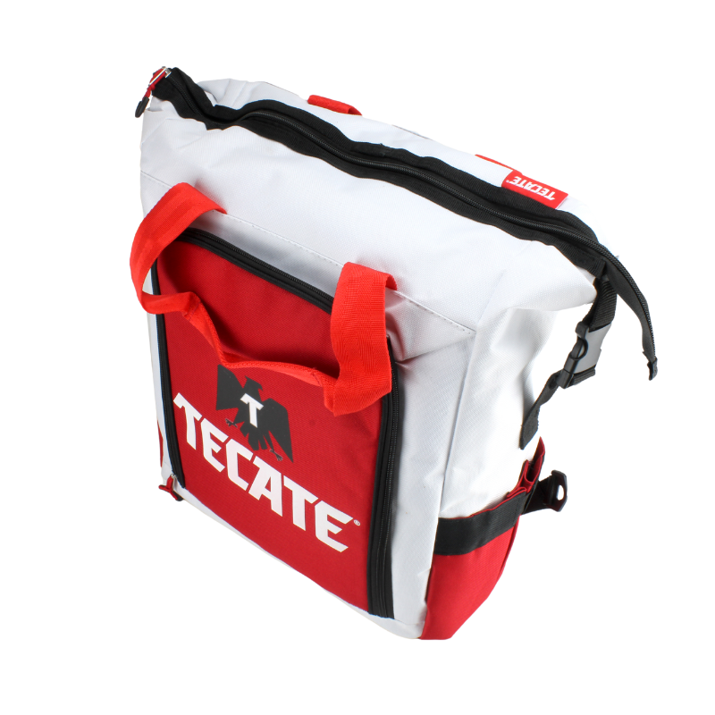 Soft Cooler Back Pack Tecate Roja