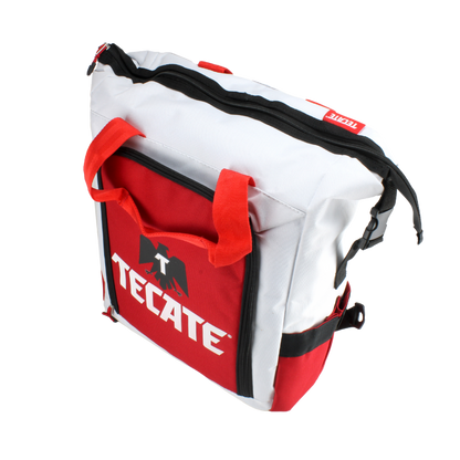 Soft Cooler Back Pack Tecate Roja