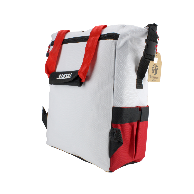 Soft Cooler Back Pack Tecate Roja