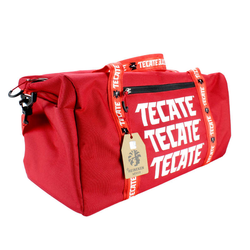 Maleta Deportiva Tecate Roja 3 Logos