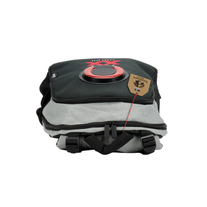 Mochila con bocina y luz LED color gris/negro 3EYE XX